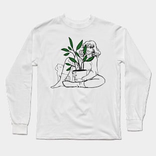 Plant girl Long Sleeve T-Shirt